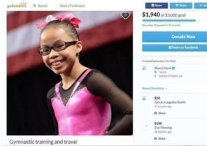 Morgan Hurd GoFundMe page for travel and expenses for gymnastics