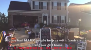 yard sale to raise funds for adoption from China