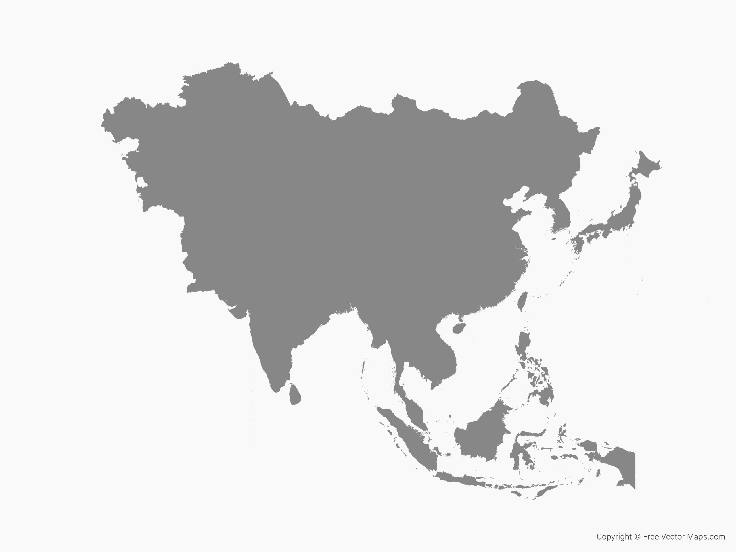 Asia Map Background